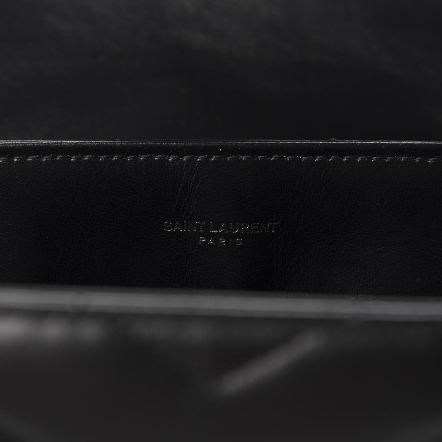 Calfskin Y Quilted Monogram Medium Loulou Chain Satchel Black