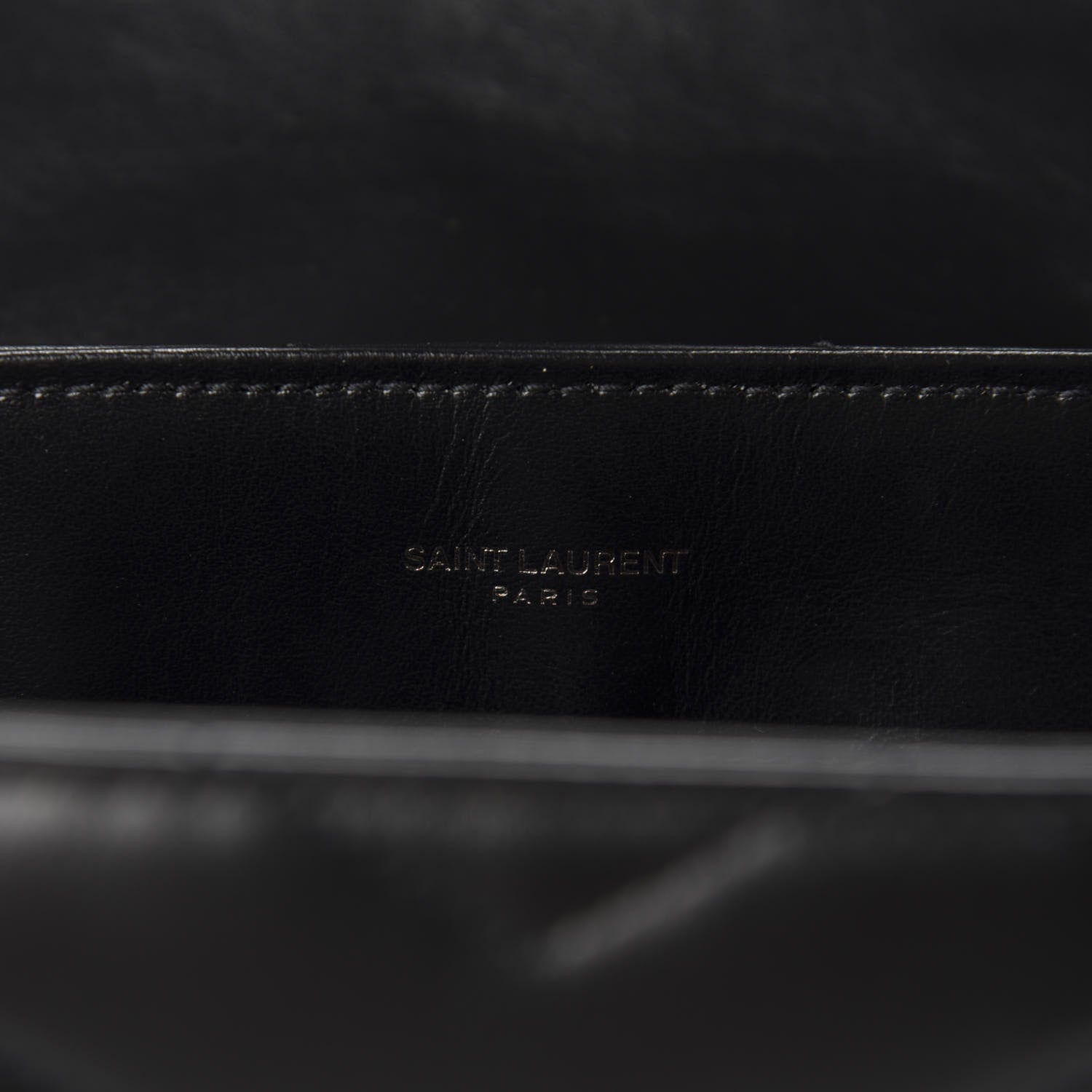 Saint Laurent Calfskin Y Quilted Monogram Medium Loulou Chain Satchel Black 9 of 11
