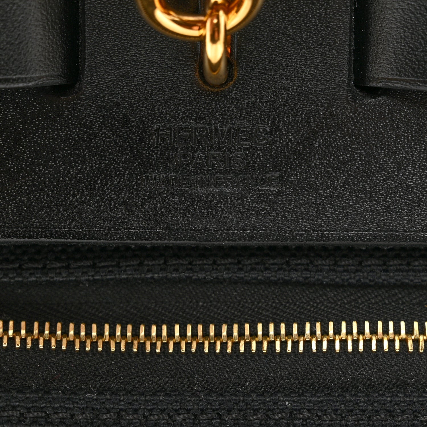 Hermes Military Toile Vache Hunter Herbag Zip Retourne 31 PM Black 7 of 10