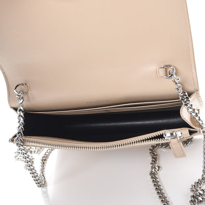 Saint Laurent Smooth Calfskin Classic Monogram Kate Tassel Chain Wallet Nude Powder 5 of 7