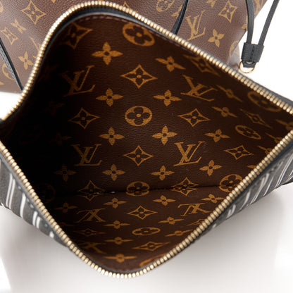 Louis Vuitton Monogram Calfskin Neo Neverfull Inside Out MM Black 7 of 15