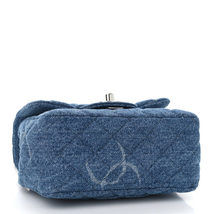Chanel Denim CC Quilted Mini Square Flap Blue 4 of 11
