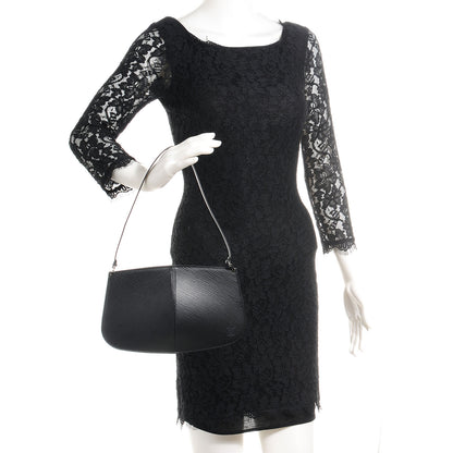 Louis Vuitton Epi Demi Lune Pochette Black 2 of 7