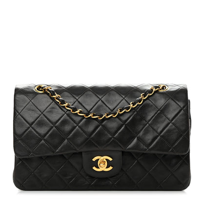 Chanel Lambskin Quilted Medium Double Flap Black 1 of 15