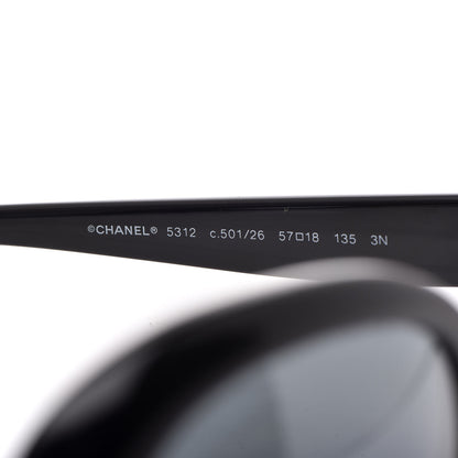 Chanel Signature Oval Sunglasses 5312 Black 5 of 9