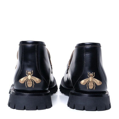 Gucci Cordovan Lux Mens Harald Horsebit Ankle Boots 9.5 Black 3 of 5