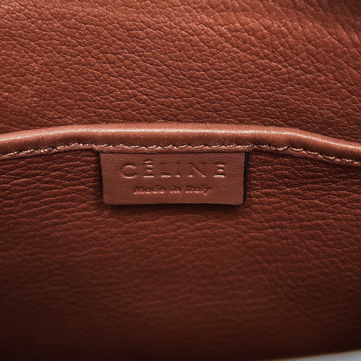 Smooth Calfskin Nano Luggage Sienna