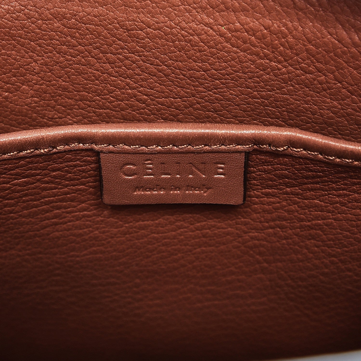 Celine Smooth Calfskin Nano Luggage Sienna 7 of 13