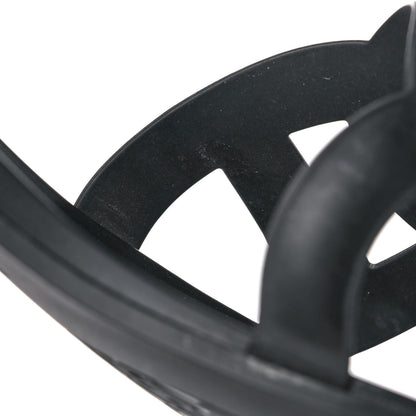 Hermes Rubber Aloha Sandals 38 Black 8 of 9