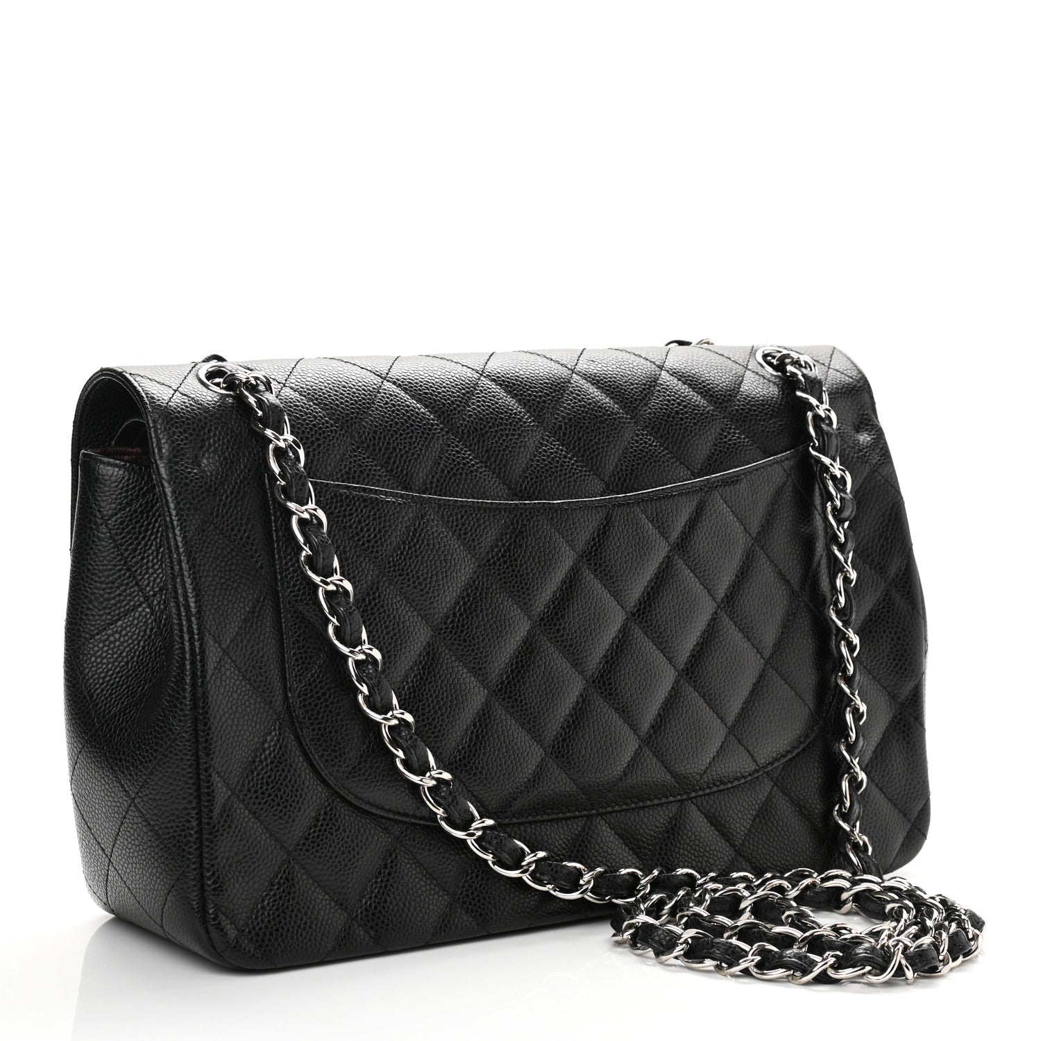 Chanel Caviar Quilted Jumbo Double Flap Black 4 of 11