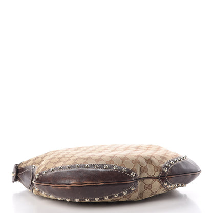 Gucci Monogram Pelham Studded Shoulder Bag Brown 3 of 19