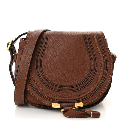 Chloe Calfskin Small Marcie Round Crossbody Bag Caramel 1 of 17