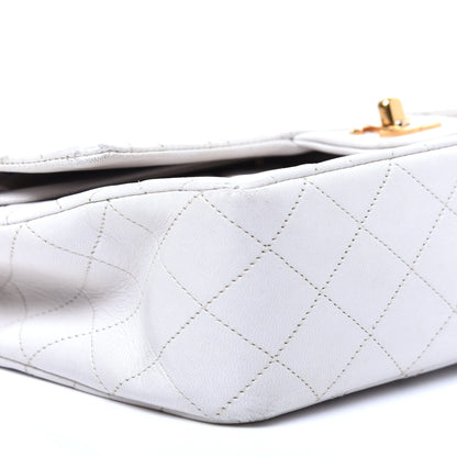 Chanel Lambskin Quilted Medium Double Flap White 8 of 14