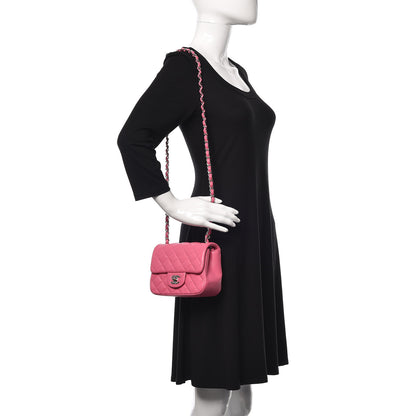 Chanel Lambskin Quilted Mini Square Flap Pink 2 of 10
