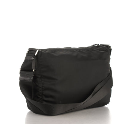 Prada Nylon Vela Flat Messenger Bag Black 3 of 8