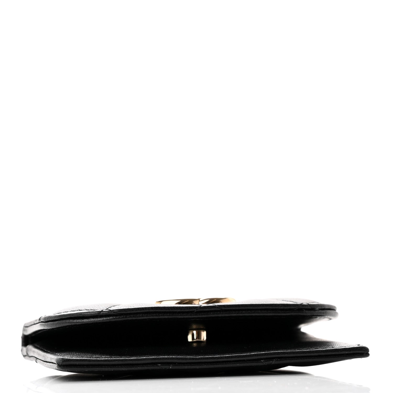 Chanel Lambskin Quilted Flap Card Holder Black 4 of 10