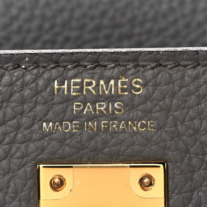 Hermes Togo Kelly Retourne 25 Etain 22 of 34
