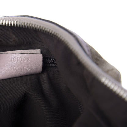 Gucci Monogram Web Medium Half Moon Hobo Blue Pink 9 of 17