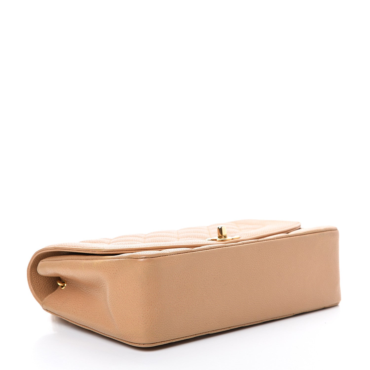 Chanel Caviar Quilted Medium Single Flap Beige 3 of 12
