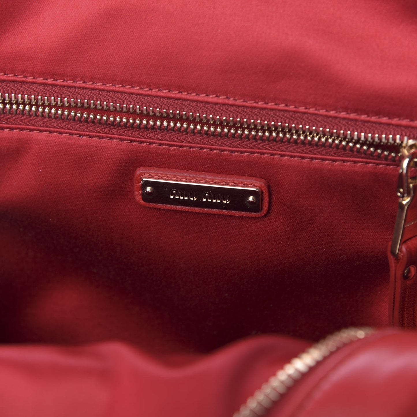 Nappa Matelasse Backpack Fuoco