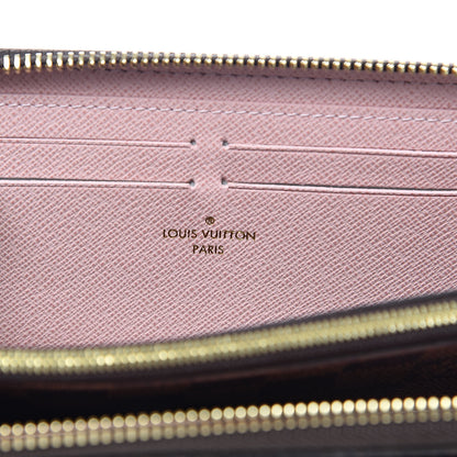 Louis Vuitton Damier Ebene Clemence Wallet Rose Ballerine 6 of 6