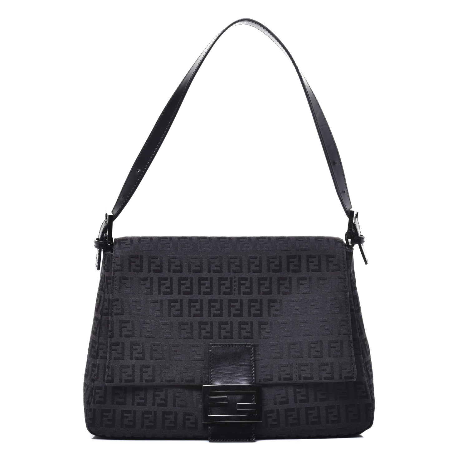 Fendi Zucchino Mama Baguette Black 1 of 8