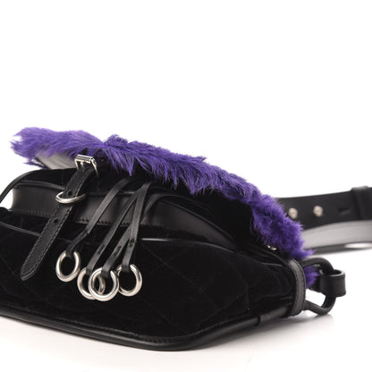 Prada Calf Hair Velluto Corsaire Antic Crossbody Bag Giacinto Black 8 of 9