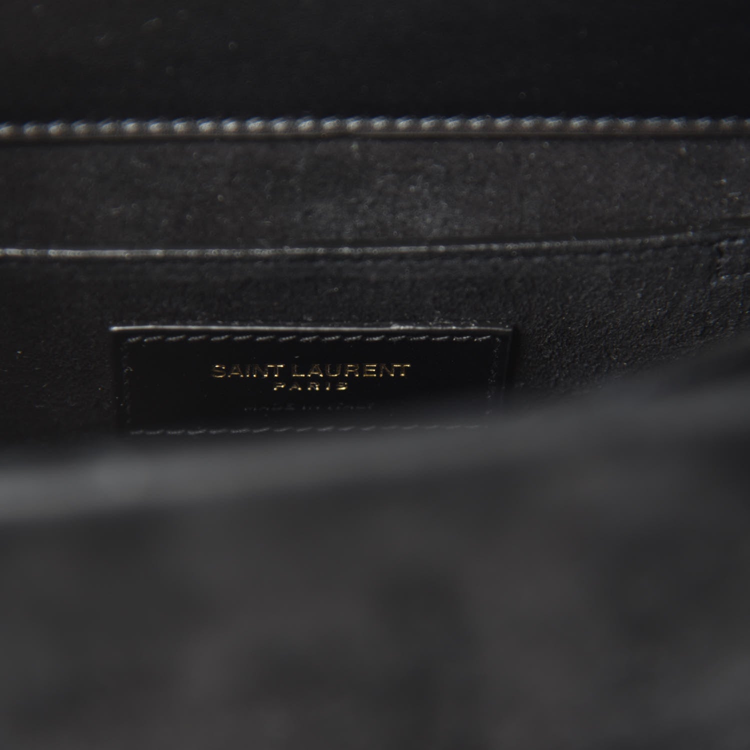 Saint Laurent Suede Leopard Print Mini Classic Monogram Cassandra Top Handle Manto Naturale Black 9 of 10