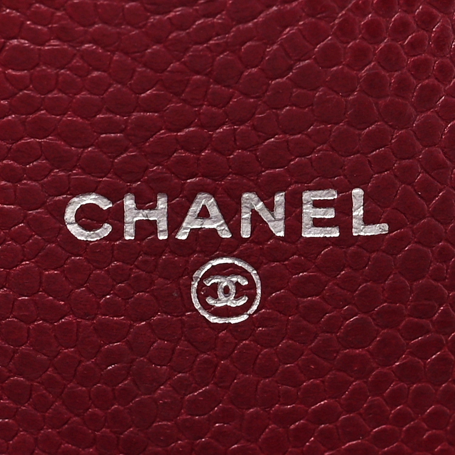 Chanel Caviar Half Moon Wallet On Chain WOC Burgundy 5 of 8