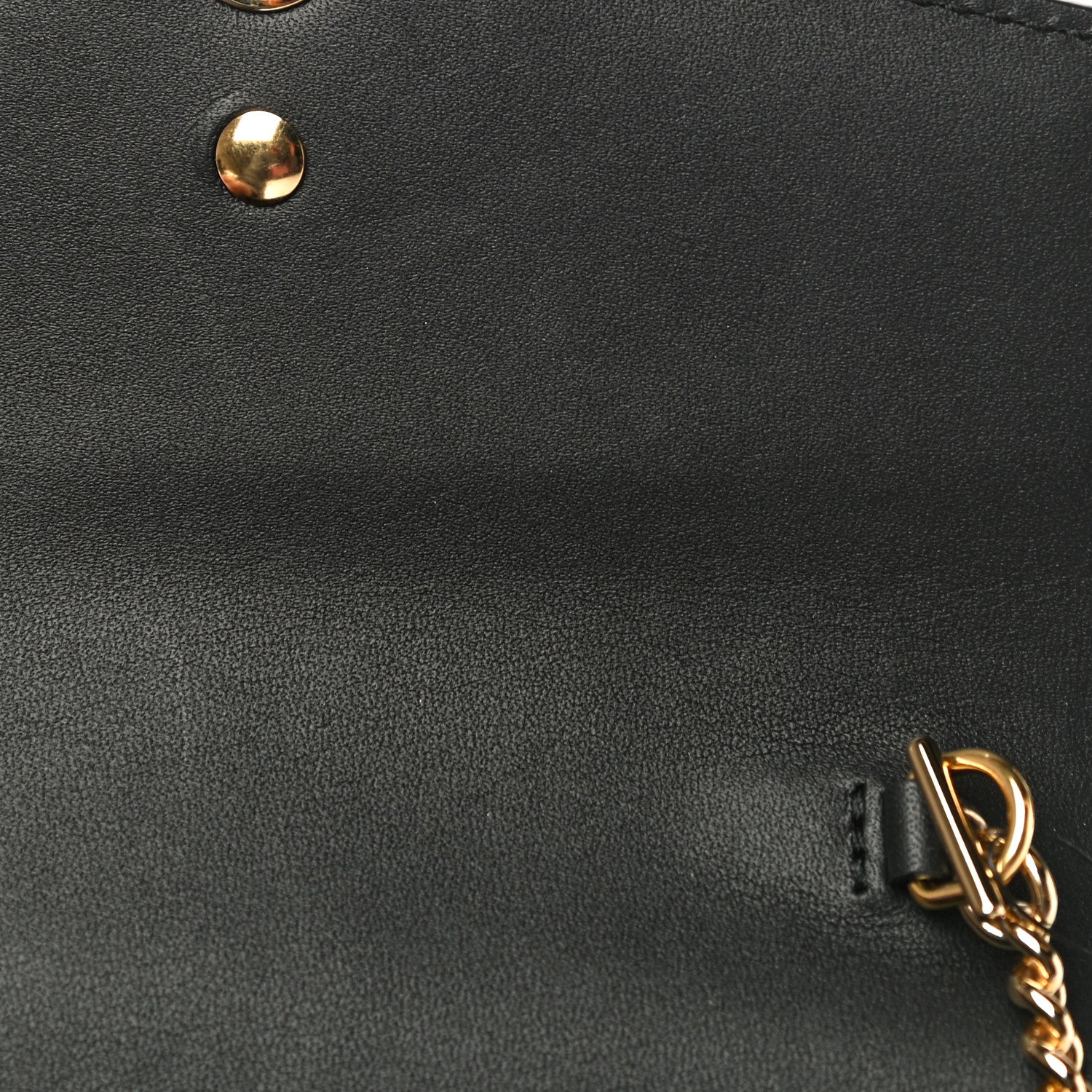 Gucci Calfskin Super Mini Sylvie Chain Shoulder Bag Black 11 of 14