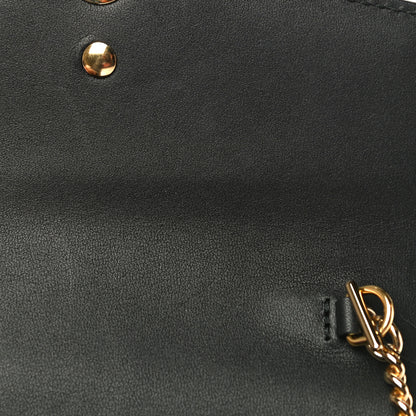 Gucci Calfskin Super Mini Sylvie Chain Shoulder Bag Black 11 of 14