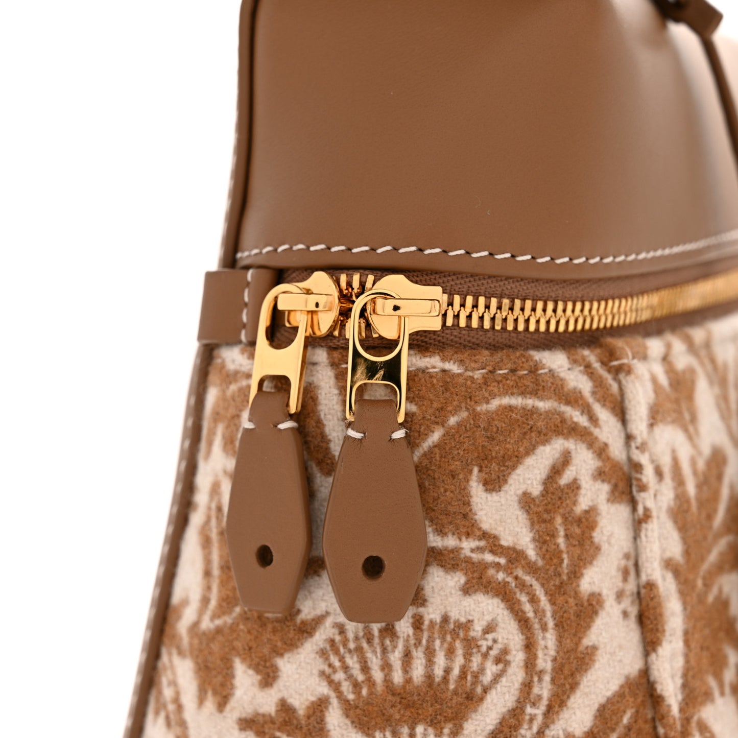 Calfskin Wool Cashmere Close Up Cardo Extra Bag L27 Golden Chestnut Sun Gold
