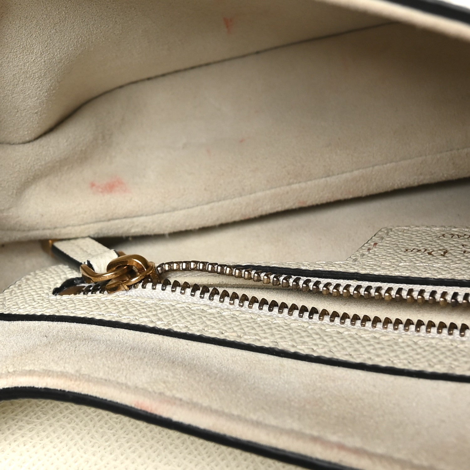 Christian Dior Grained Calfskin Saddle Bag White 11 of 11