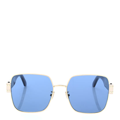 Christian Dior Diorsignature 60mm Square Sunglasses Shiny Gold Gradient Smoke 2 of 8