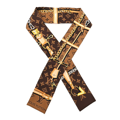 Louis Vuitton Silk Monogram Confidential Bandeau Brown 1 of 3