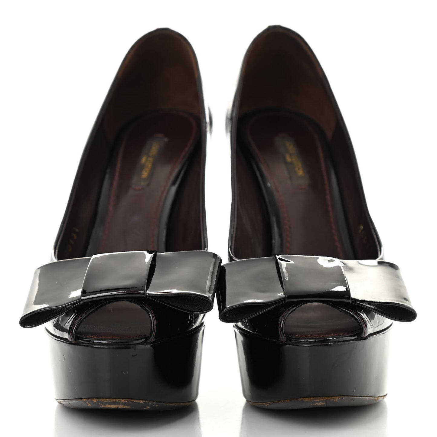 Vernis True Peep Toe Pumps 37.5 Amarante