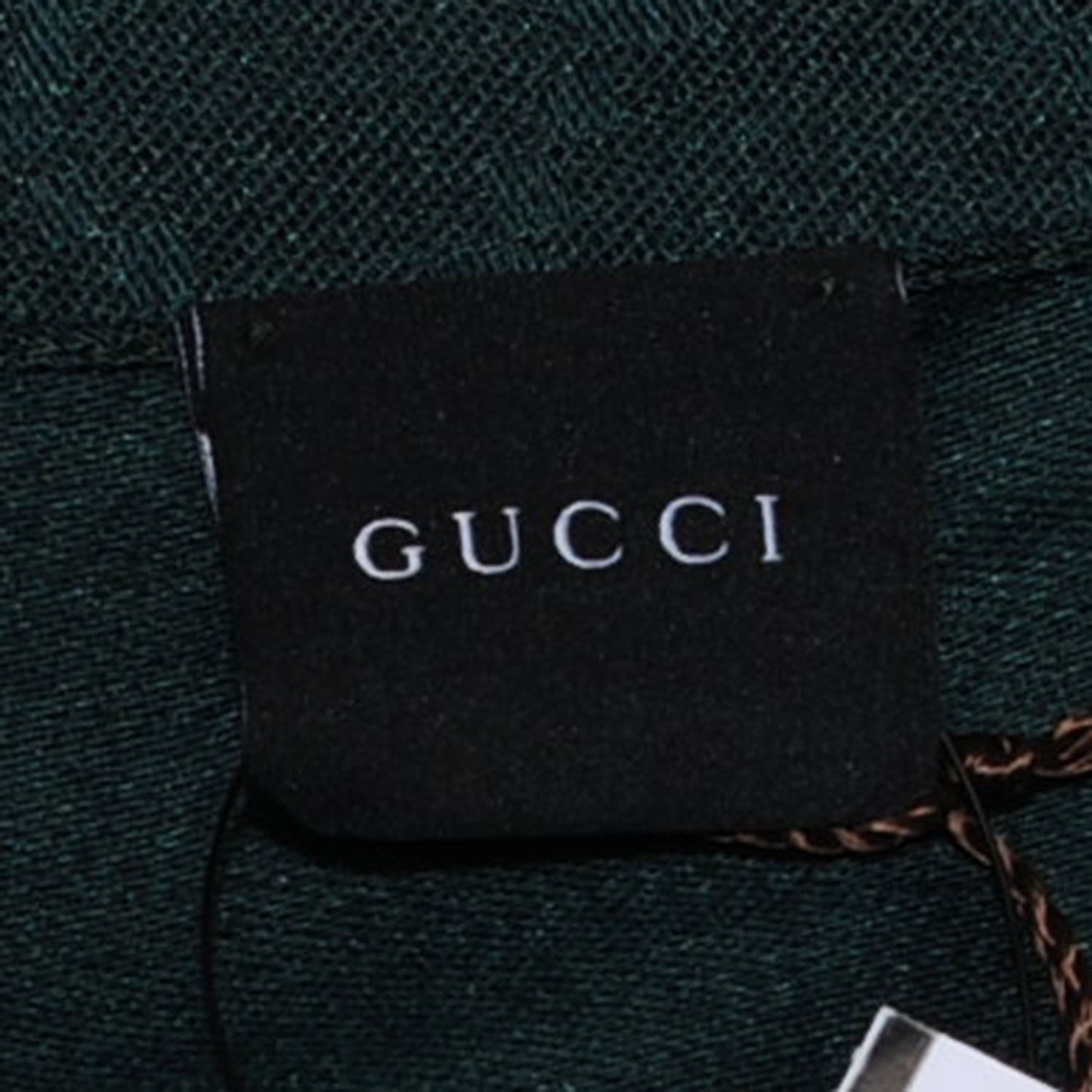 Wool Silk GG Monogram GGNat Overd Scarf Green