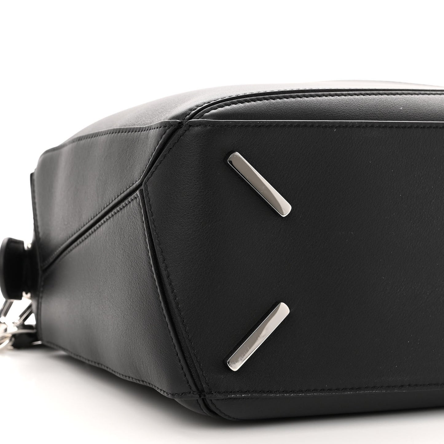 Calfskin Medium Puzzle Bag Black
