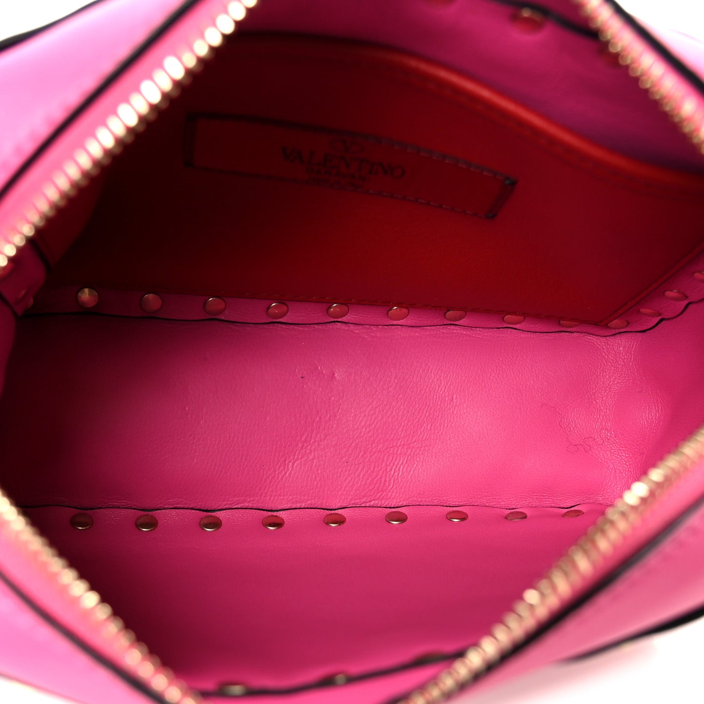 Nappa Rockstud Spike Camera Crossbody Bag Blossom