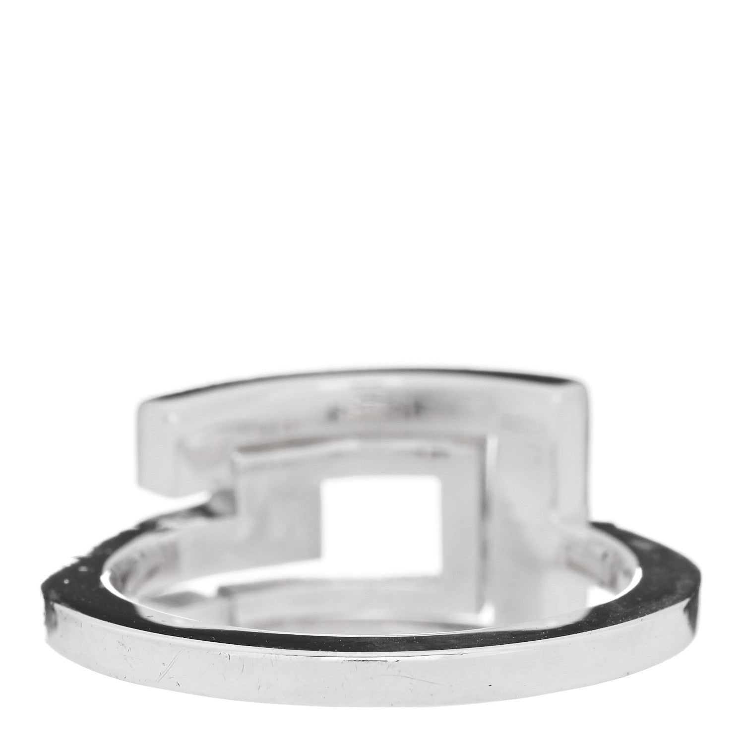 Gucci Sterling Silver G Cutout Band Ring 51 5.75 3 of 6