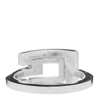 Gucci Sterling Silver G Cutout Band Ring 51 5.75 3 of 6