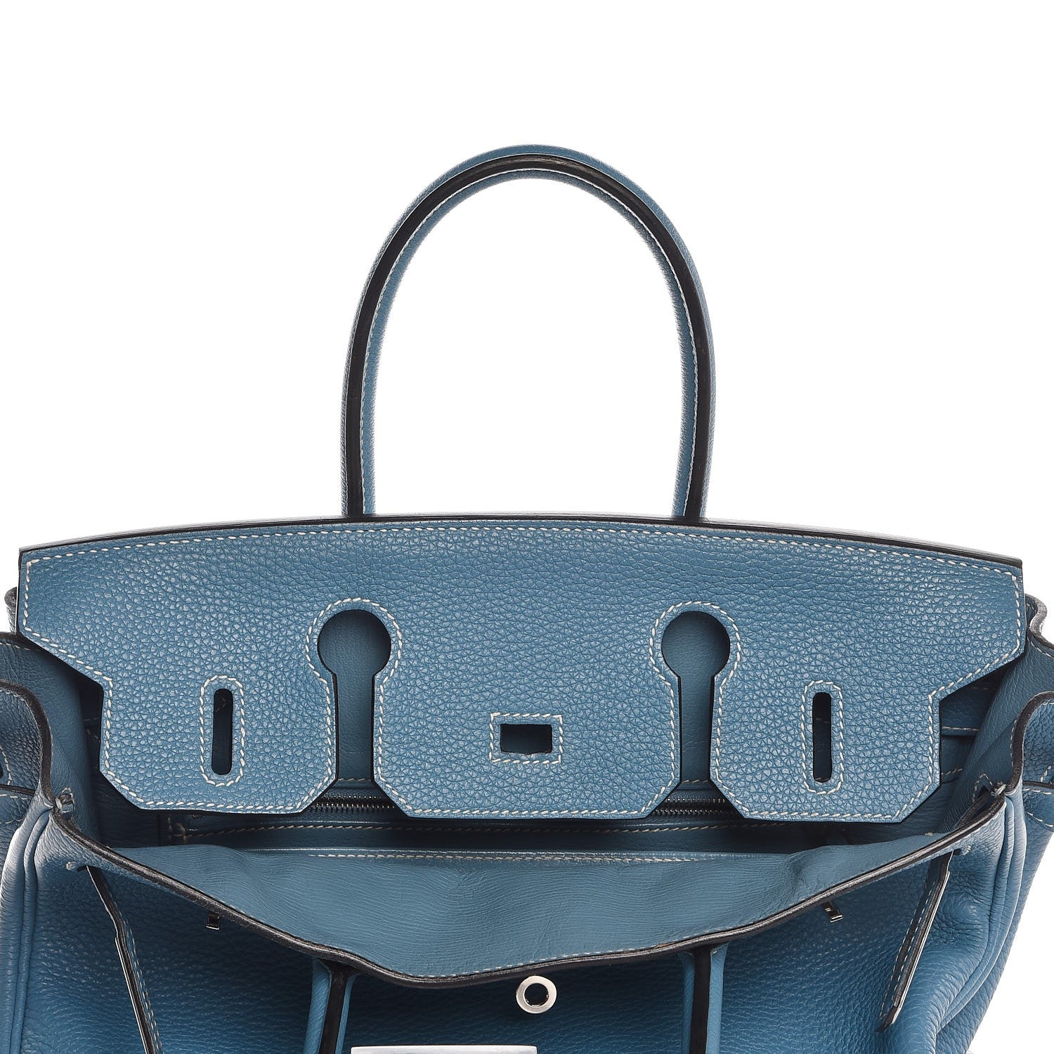 Hermes Togo Birkin 30 Blue Jean 25 of 35