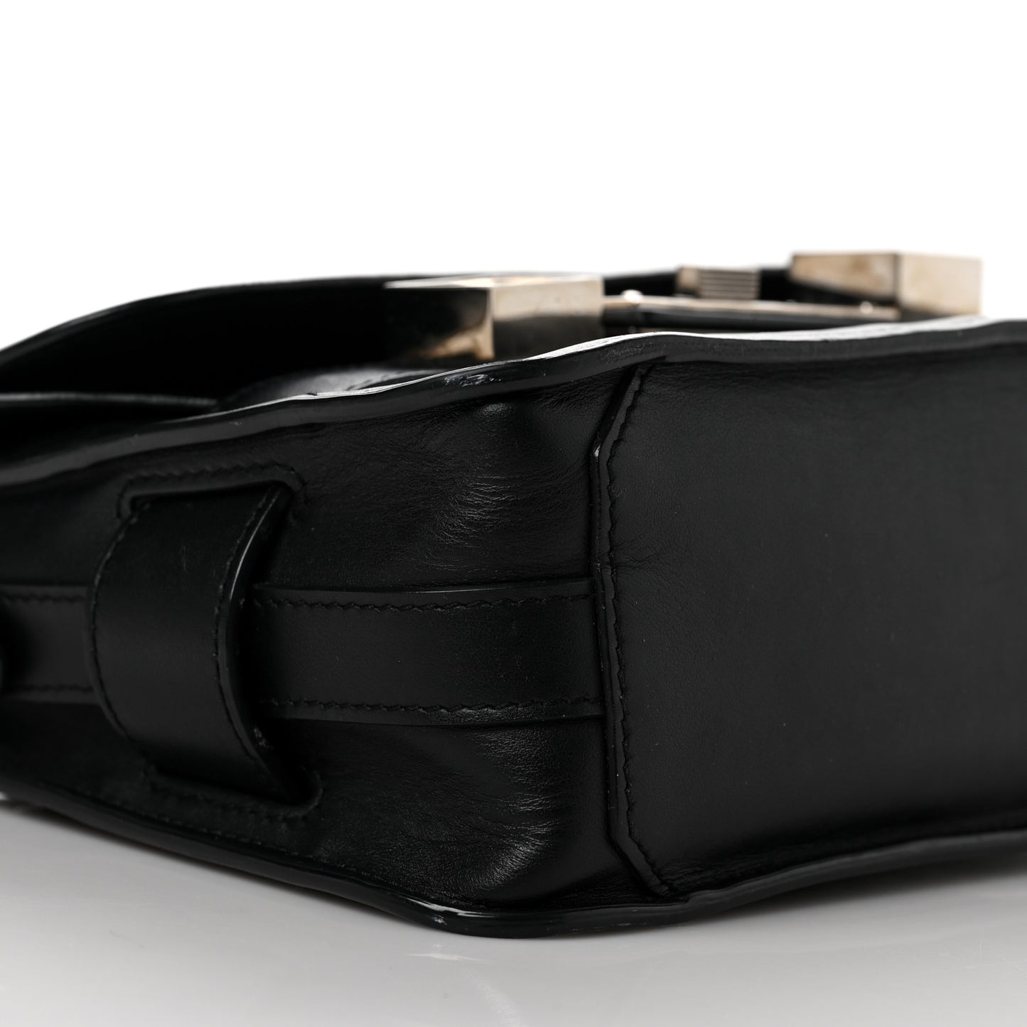 Calfskin Mini PS11 Classic Shoulder Bag Black