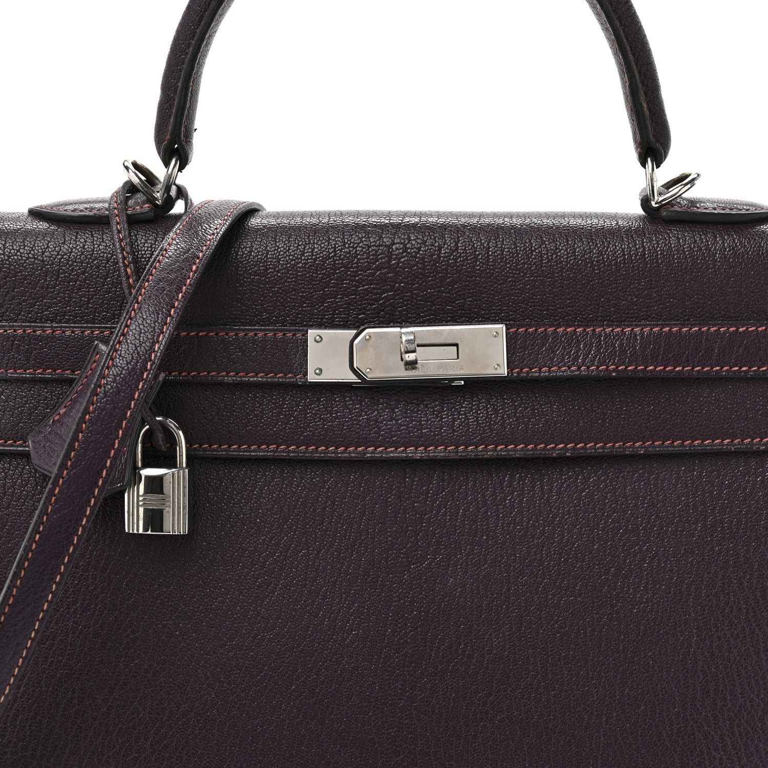 Hermes Chevre Mangalore Kelly Sellier 35 Raisin 15 of 35