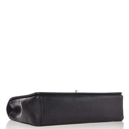 Chanel Sheepskin Quilted Vintage Mademoiselle Flap Black 4 of 8
