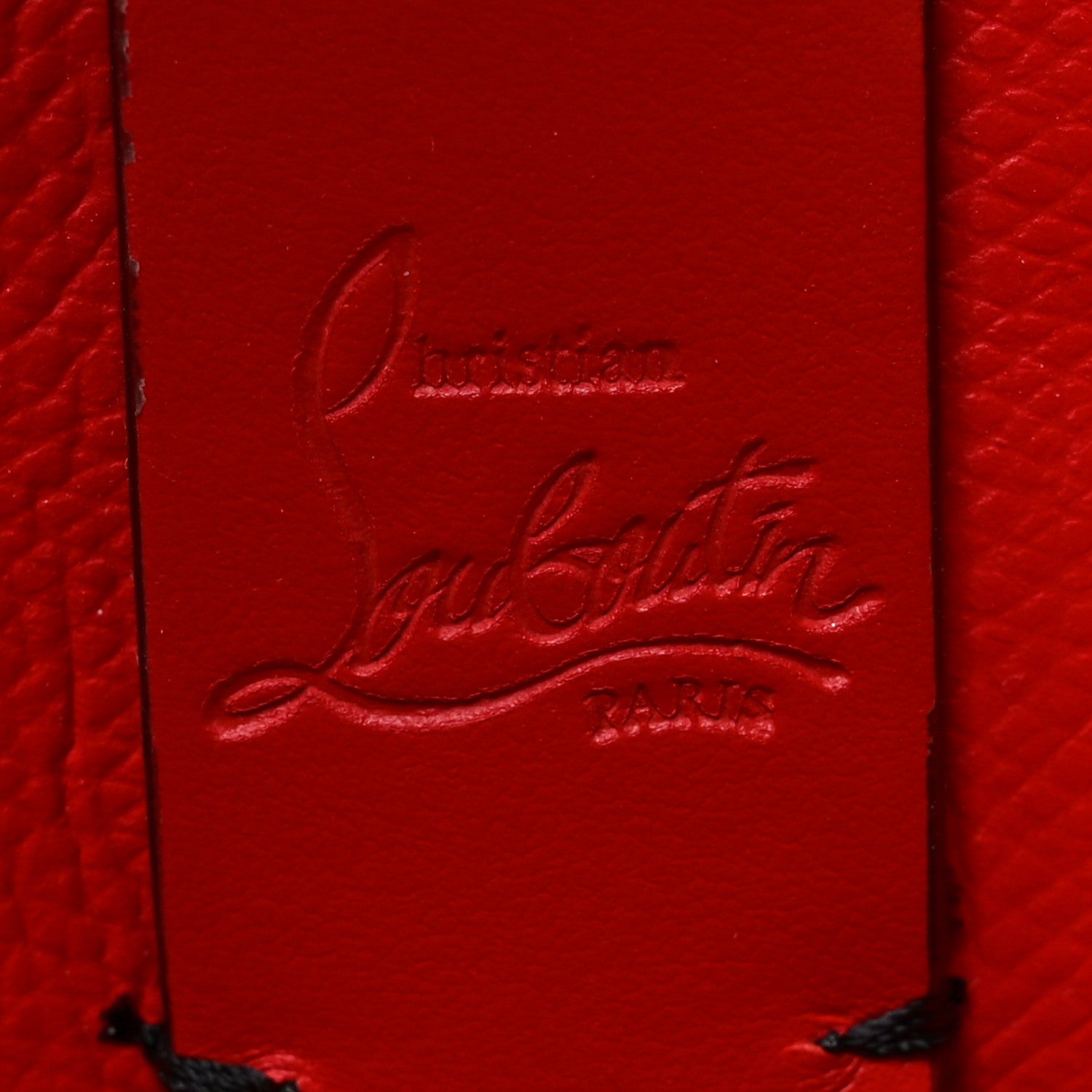 Christian Louboutin Calfskin Empire Spike Studded East West Cabata Tote Black Multicolor 7 of 10