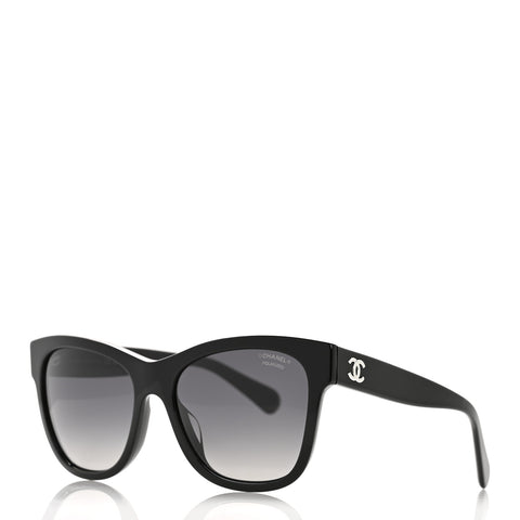 Acetate Polarized Square CC Sunglasses 5380 Black
