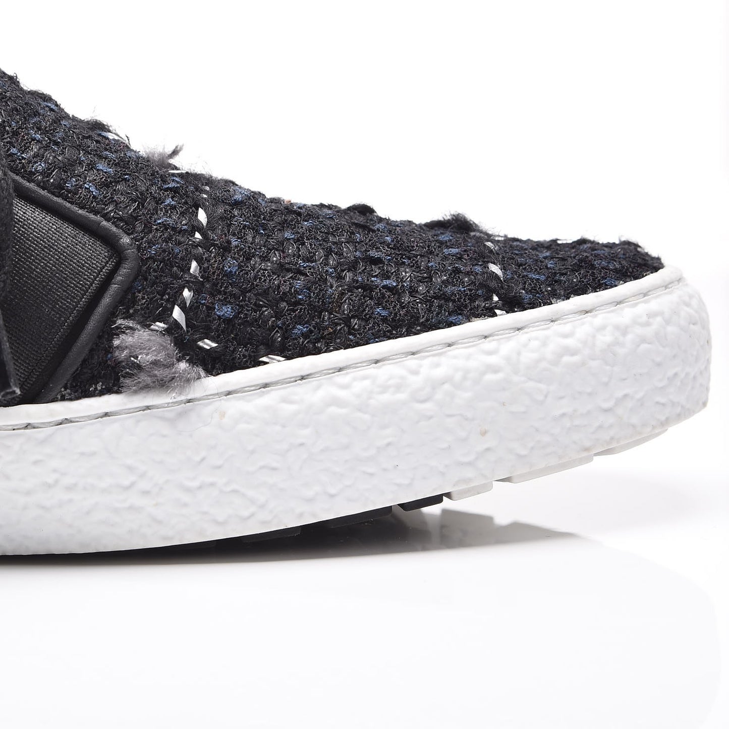 Suede Tweed Sneakers 38 Black