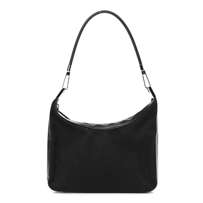 Gucci Monogram GG Small Clasp Hobo Black 1 of 10