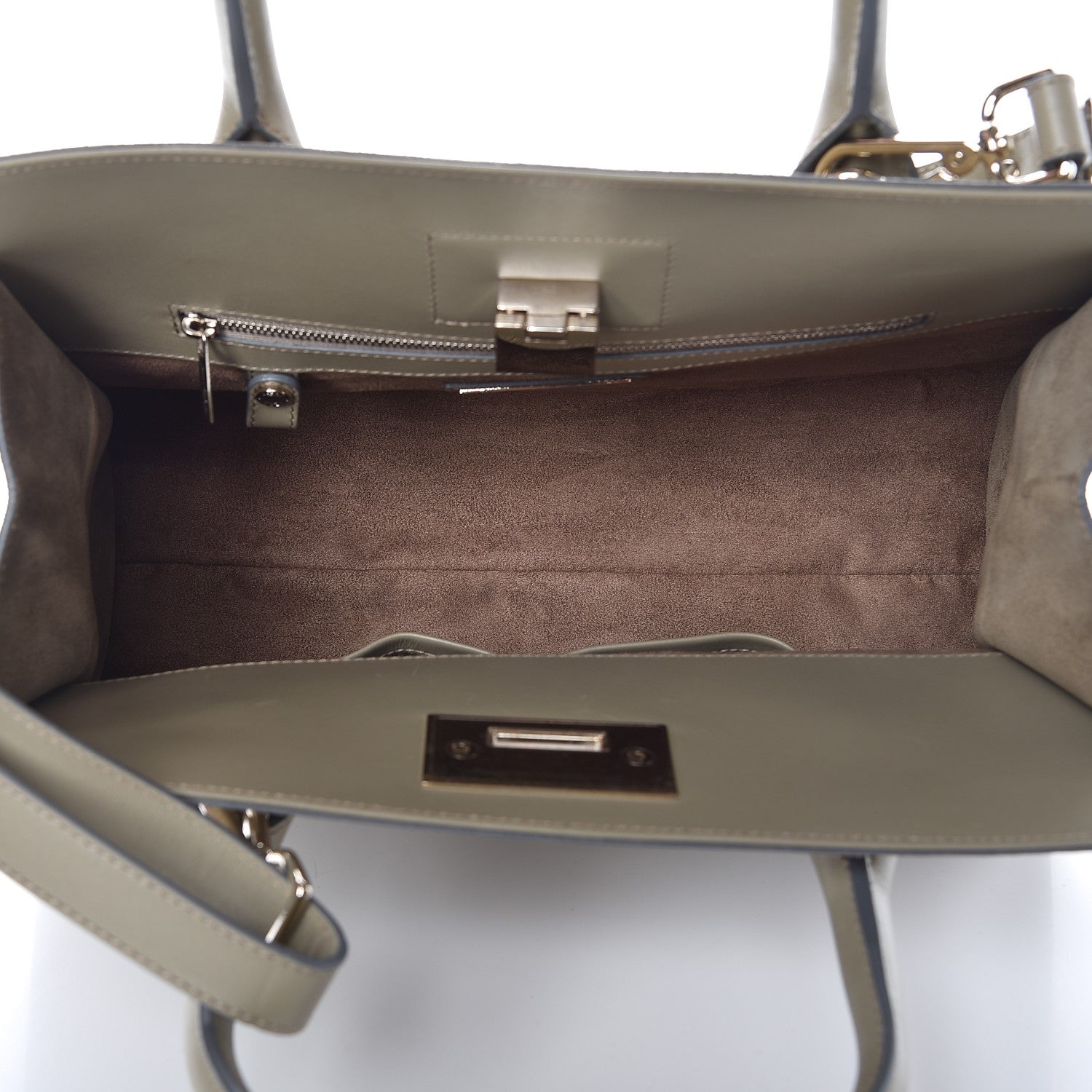 Jimmy Choo Suede Medium Riley Tote Light Khaki 6 of 10